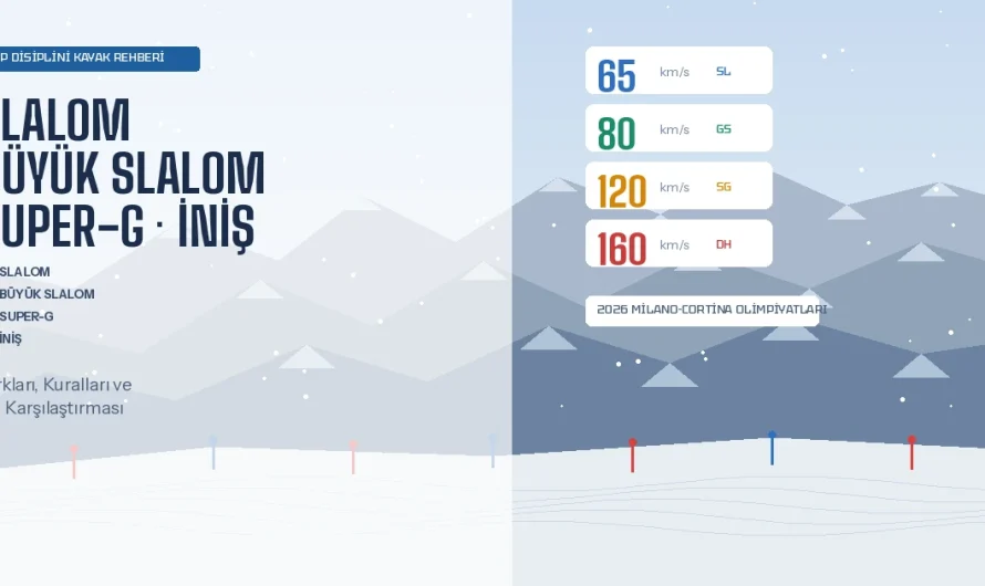 Alp Disiplini Kayak: Slalom, Büyük Slalom, Super-G ve İniş Farkları, Kuralları ve Hız Karşılaştırması